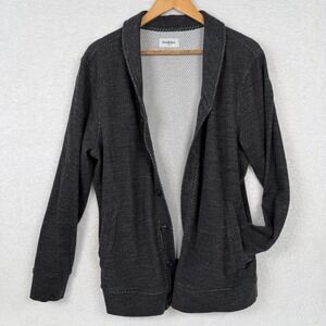 Goodfellow & Co Mens Shawl Collar Cardigan Sweater Dark Gray Size L